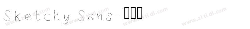 Sketchy Sans字体转换